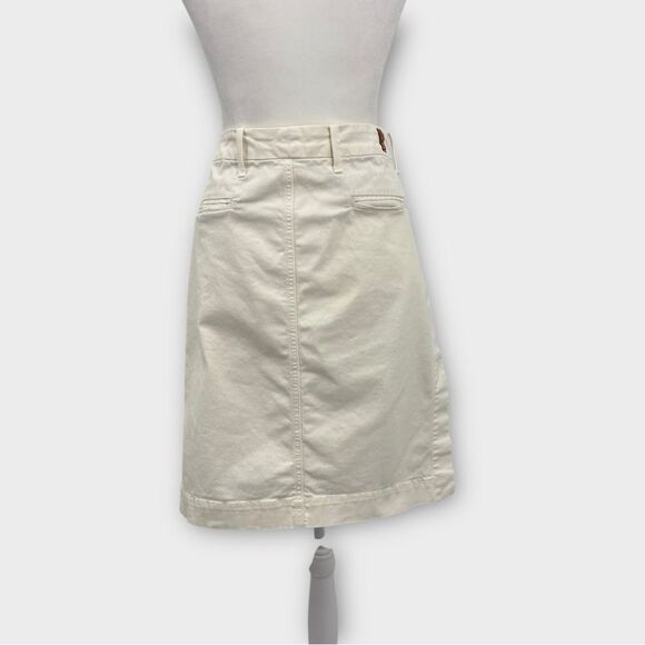 7 For All Mankind A-Line Above Knee Skirt in Bone Women’s Size 26 - Picture 3 of 9